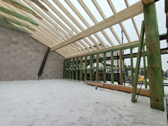 garaż drewniany konstrukcja budowa HJ Latzke stolarz