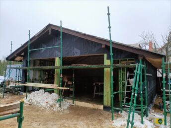 garaż drewniany konstrukcja budowa HJ Latzke stolarz