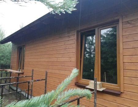 Borowy Młyn dom drewniany szkieletowy letniskowy całoroczny HJ Latzke firma budowlana