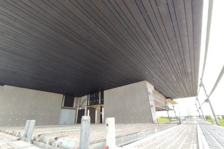 deska elewacyjna opalana na dachu Pracownia Stolarska Latzke