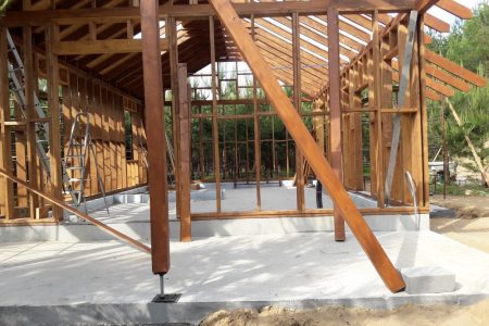 dom drewniany dom szkieletowy konstrukcja drewniana domu Pracownia Stolarska Latzke