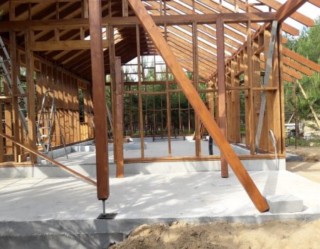 dom drewniany dom szkieletowy konstrukcja drewniana domu Pracownia Stolarska Latzke