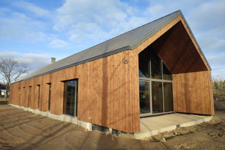 elewacja drewniana 3D thermodrewno thermo sosna montaż Pracowania Stolarska Latzke