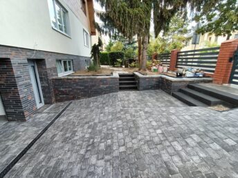 garaż wjazd kostka klinkier polbruk HJ Latzke