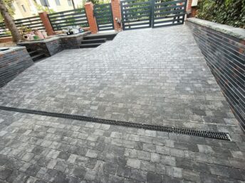 garaż wjazd kostka klinkier polbruk HJ Latzke