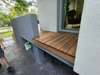 schody drewniane taras deska tarasowa drewniana Poznań HJ Latzke stolarz cieśla