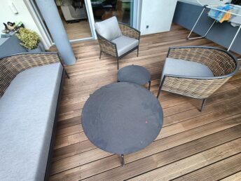 schody drewniane taras deska tarasowa drewniana Poznań HJ Latzke stolarz cieśla