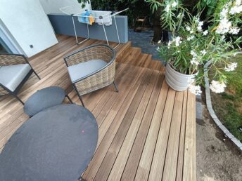 schody drewniane taras deska tarasowa drewniana Poznań HJ Latzke stolarz cieśla