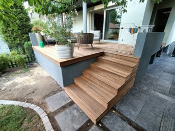 schody drewniane taras deska tarasowa drewniana Poznań HJ Latzke stolarz cieśla