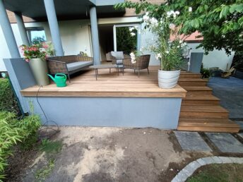 schody drewniane taras deska tarasowa drewniana Poznań HJ Latzke stolarz cieśla