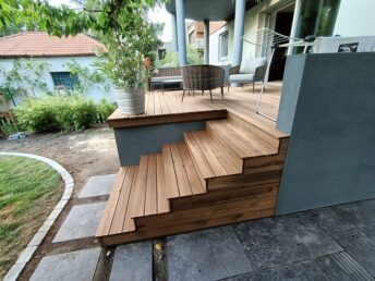 schody drewniane taras deska tarasowa drewniana Poznań HJ Latzke stolarz cieśla