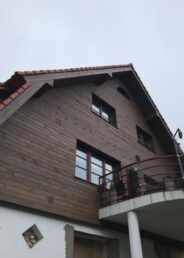 elewacja drewniana wentylowana pozioma dom HJ Latzke