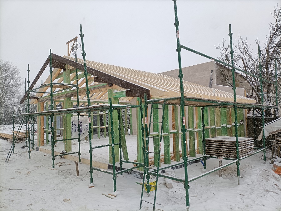 garaż drewniany konstrukcja budowa HJ Latzke stolarz