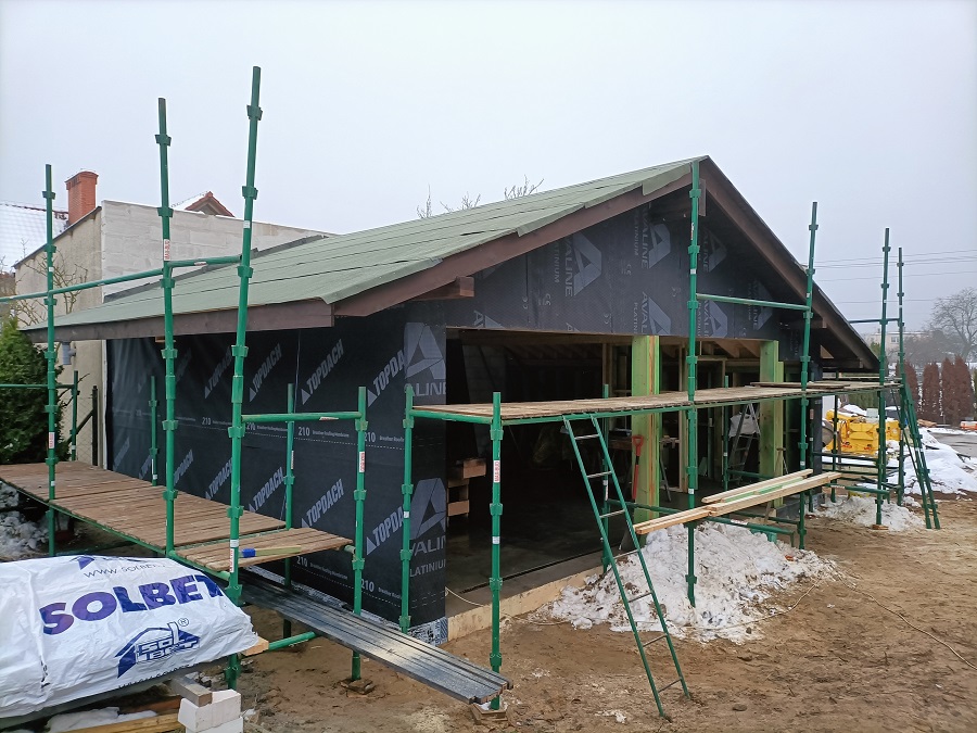 garaż drewniany konstrukcja budowa HJ Latzke stolarz