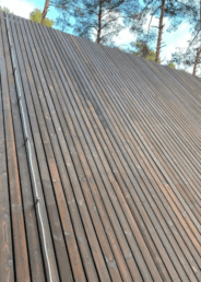 wąska deska elewacyjna dom stodoła drewniana elewacja wentylowana HJ Latzke stolarz