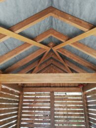 wiata na drewno wiata drewniana Latzke cieśla