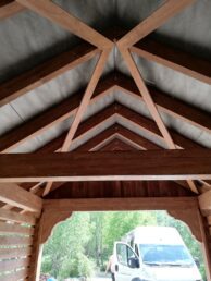 wiata na drewno wiata drewniana Latzke cieśla