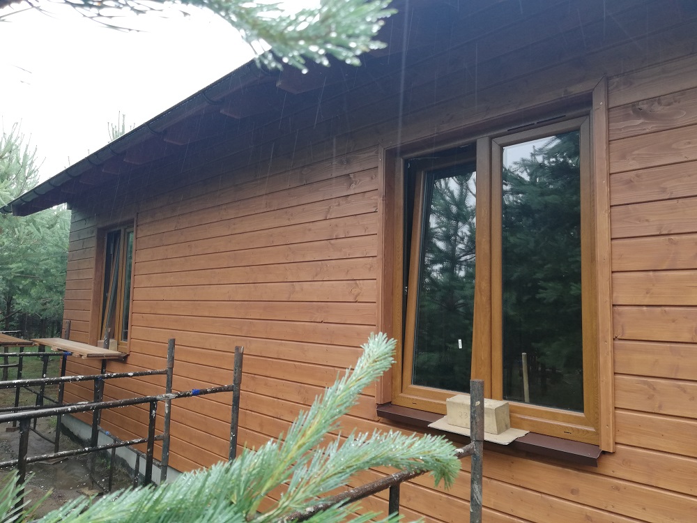 Borowy Młyn dom drewniany szkieletowy letniskowy całoroczny HJ Latzke firma budowlana