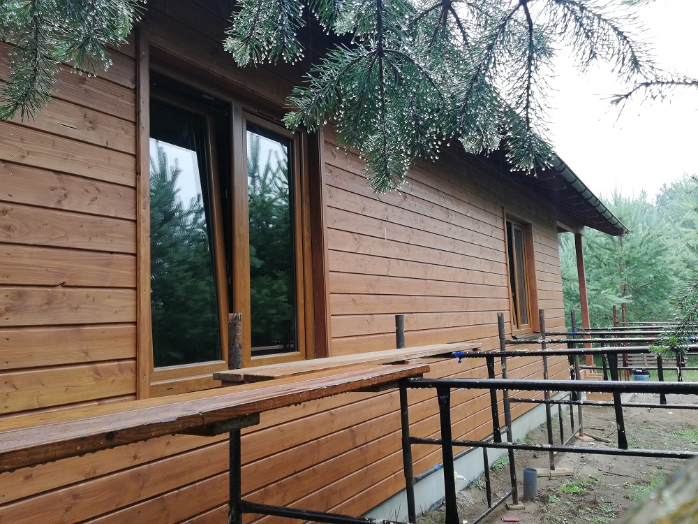 Borowy Młyn dom drewniany szkieletowy letniskowy całoroczny HJ Latzke firma budowlana