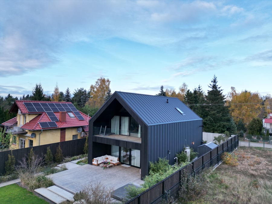 elewacja drewniana deska elewacyjna opalana Pracownia Stolarska Latzke