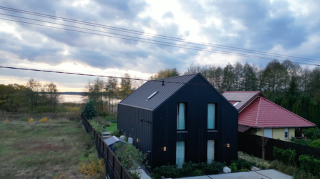 elewacja drewniana deska elewacyjna opalana Pracownia Stolarska Latzke