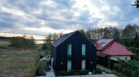 elewacja drewniana deska elewacyjna opalana Pracownia Stolarska Latzke