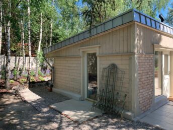 elewacja drewniana drewno cegła deska elewacyjna świerkowa bielona Pracownia Stolarska Latzke