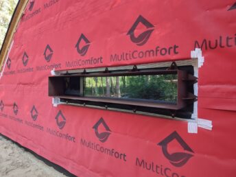 Corten blacha zardzewiała elewacja drewniana opalana dom jednorodzinny Pracownia Stolarska Latzke