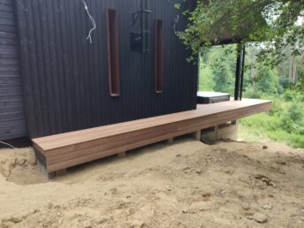 elewacja drewniana opalana dom jednorodzinny Pracownia Stolarska Latzke