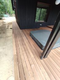 taras drewniany deska Thermo jesion elewacja drewniana opalana dom jednorodzinny Pracownia Stolarska Latzke