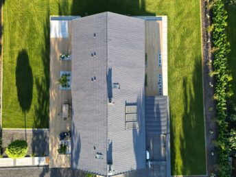 taras drewniany deska tarasowa thermo sosna elewacja drewno + cegła elewacja thermo sosna