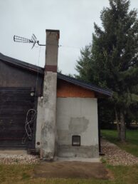 dom drewniany stary 200-letni remont modernizacja elewacja drewniana czarna deska opalana Pracownia Stolarska Latzke