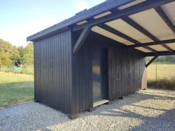 wiata drewniana zadaszenie na samochód Pracownia Stolarska Latzke