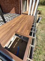 taras drewniany z thermo jesionu Pracownia Stolarska Latzke