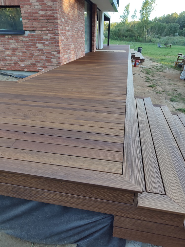 taras drewniany z thermo jesionu Pracownia Stolarska Latzke