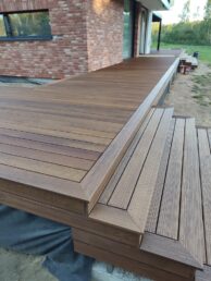 taras drewniany z thermo jesionu Pracownia Stolarska Latzke