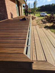 taras drewniany z thermo jesionu Pracownia Stolarska Latzke