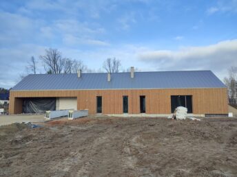 elewacja drewniana 3D thermodrewno thermo sosna montaż Pracowania Stolarska Latzke