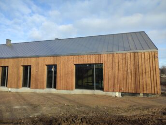 elewacja drewniana 3D thermodrewno thermo sosna montaż Pracowania Stolarska Latzke