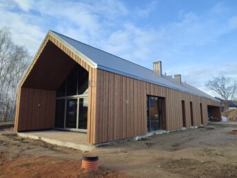 elewacja drewniana 3D thermodrewno thermo sosna montaż Pracowania Stolarska Latzke