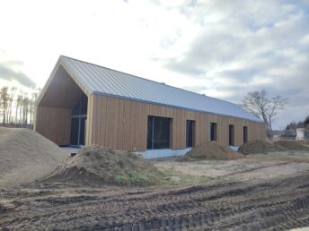 elewacja drewniana 3D thermodrewno thermo sosna montaż Pracowania Stolarska Latzke