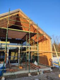 elewacja drewniana 3D thermodrewno thermo sosna montaż Pracowania Stolarska Latzke