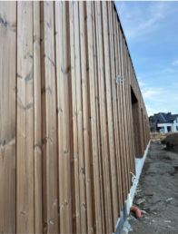 elewacja drewniana 3D thermodrewno thermo sosna montaż Pracowania Stolarska Latzke