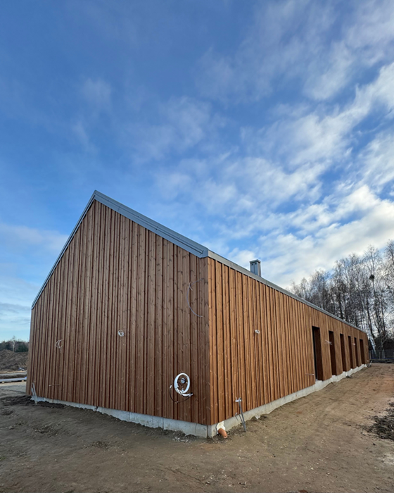 elewacja drewniana 3D thermodrewno thermo sosna montaż Pracowania Stolarska Latzke