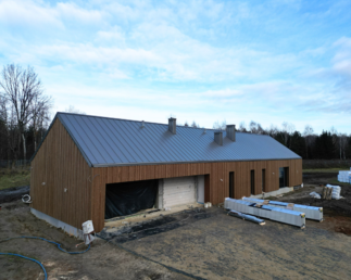 elewacja drewniana 3D thermodrewno thermo sosna montaż Pracowania Stolarska Latzke