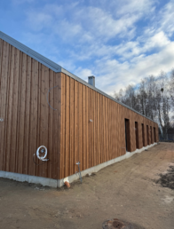 elewacja drewniana 3D thermodrewno thermo sosna montaż Pracowania Stolarska Latzke