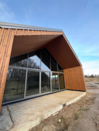 elewacja drewniana 3D thermodrewno thermo sosna montaż Pracowania Stolarska Latzke