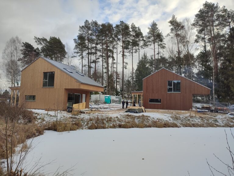 dom drewniany elewacja drewniana thermo sosna Pracownia Stolarska Latzke