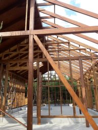 dom drewniany dom szkieletowy konstrukcja drewniana domu Pracownia Stolarska Latzke