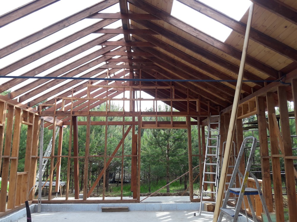 dom drewniany dom szkieletowy konstrukcja drewniana domu Pracownia Stolarska Latzke